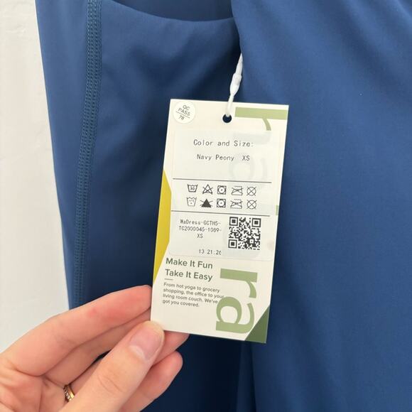 NWT Halara Softlyzero Navy Exercise Dress - Picture 7 of 9